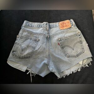 Vintage Levi 550 Relaxed Fit Distressed Cut Offs